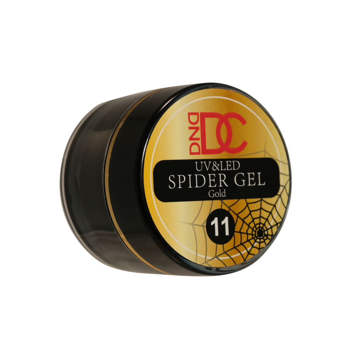 Black gold-label DC Spider Gel jar, a nail art gel tool product