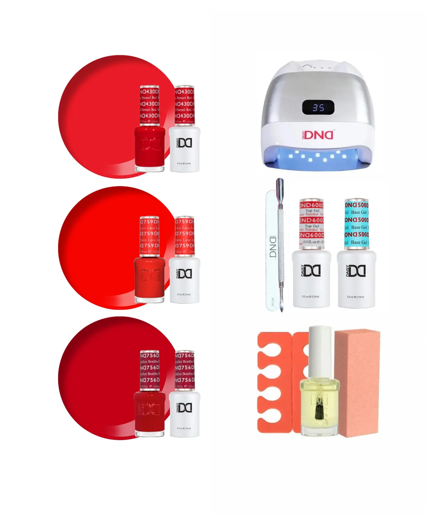 Color Me Red Gel Polish Starter Kit