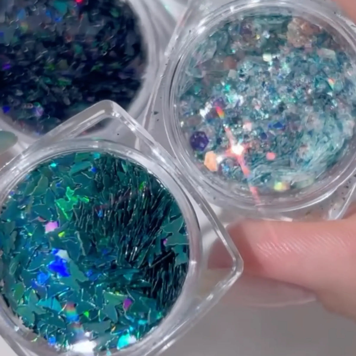 Nail Art Glitter - Iridescent Butterfly #1