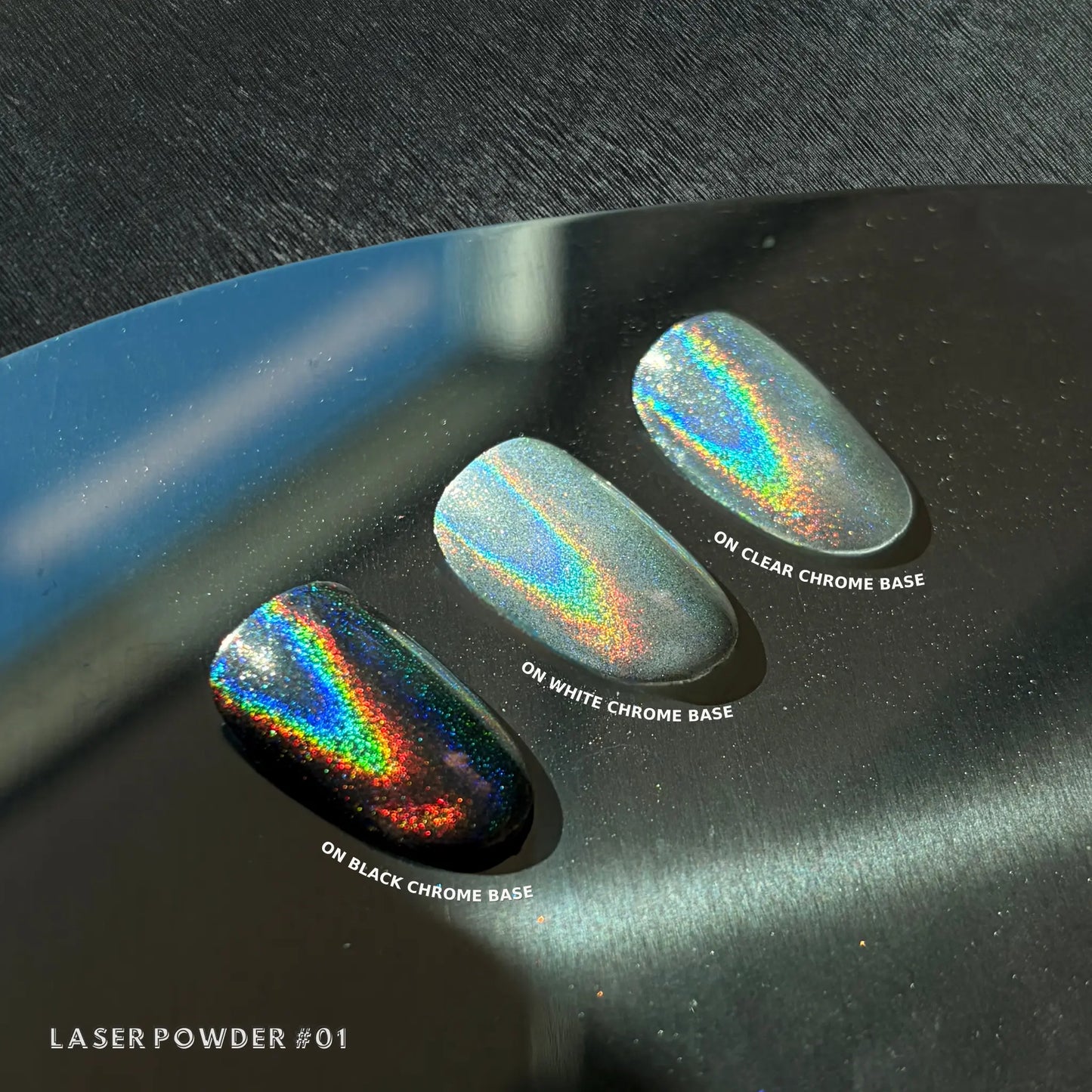 DND Chrome Base Gel #5555 - Black