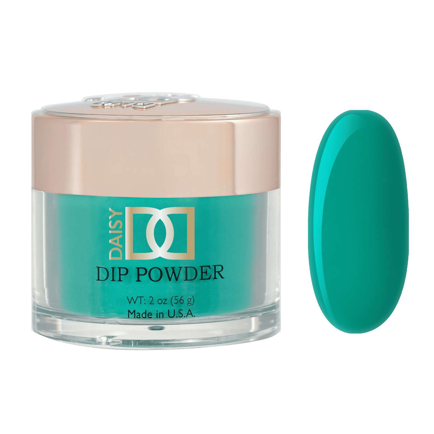 DND dip powder jar with color swatch blob in pale lavender