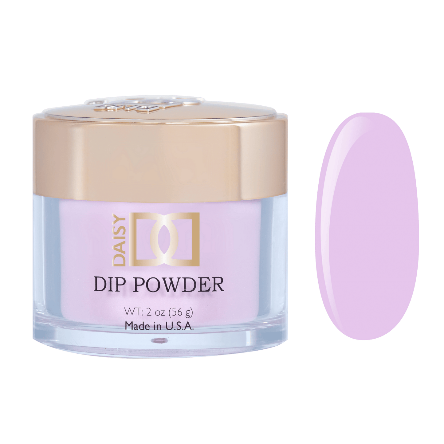 DND dip powder jar with color swatch blob in black