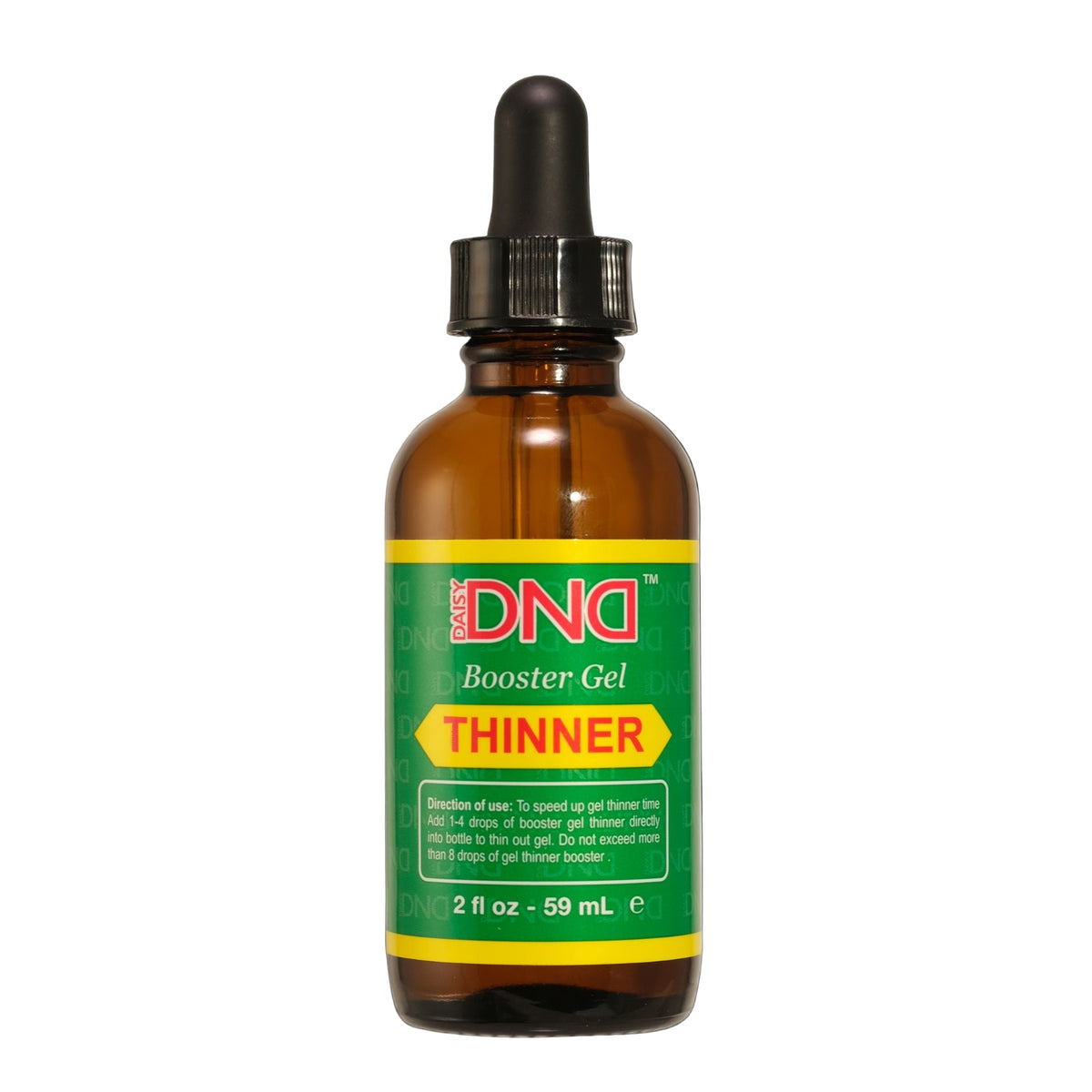 DND Booster Gel Thinner bottle, 2 fl oz - 59 mL, amber glass with dropper