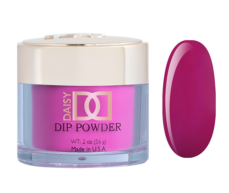 DND Dap Dip Powder #420 jar with lavender purple powder and magenta color chip