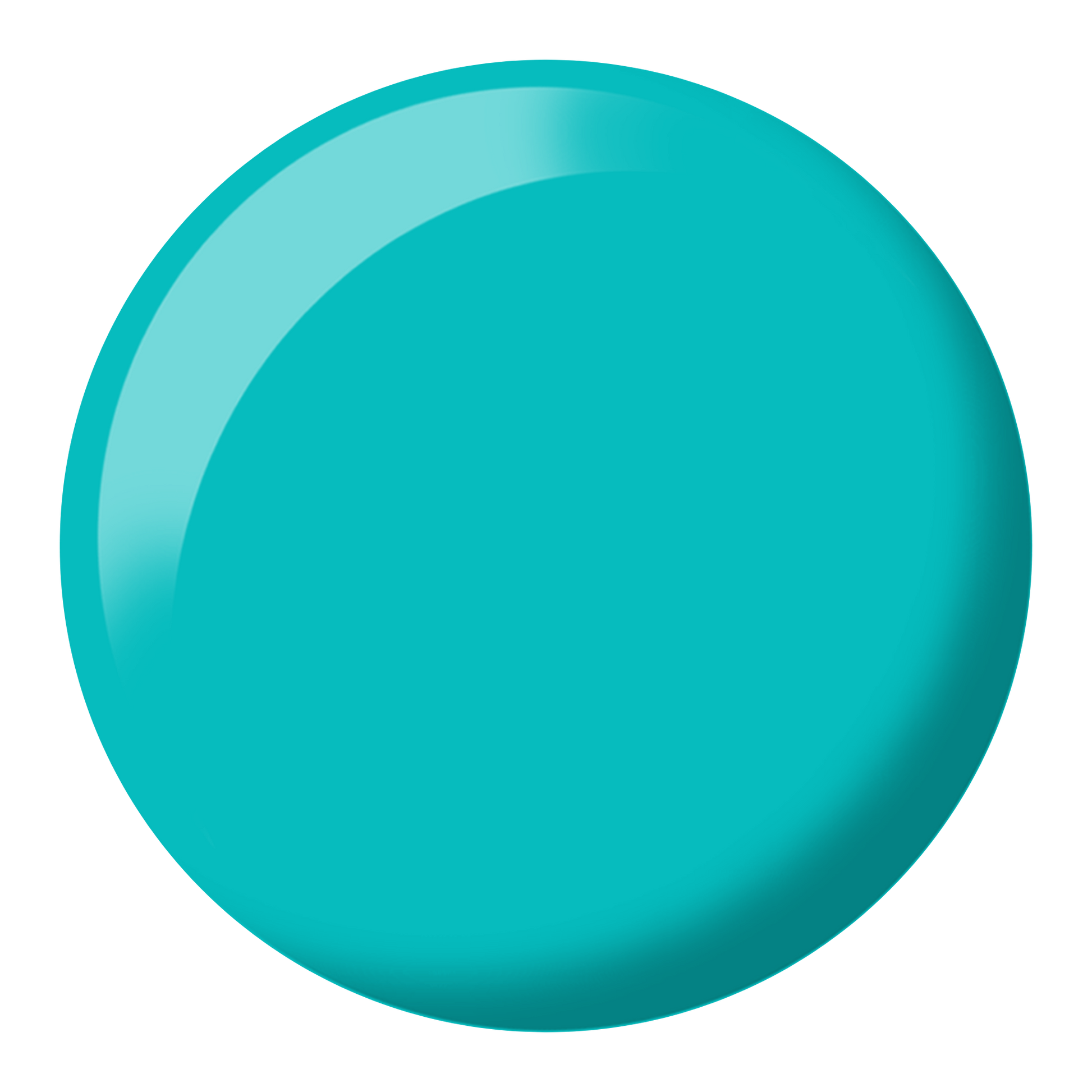 Round swatch of Chasing Summer showing an aquamarine teal color