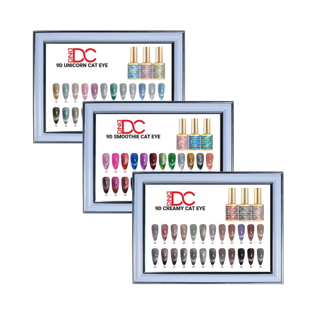 DC Framed Color Chart — 9D Cat Eye Collection – DND Gel