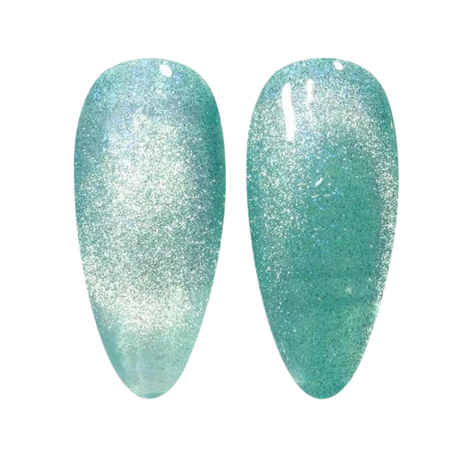 9D Cat Eye Unicorn #19- Aqua Freckles