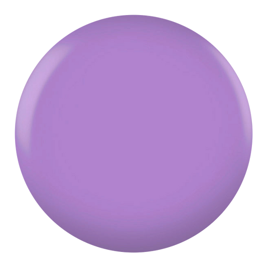 Dot swatch of DND #025 Aztech Purple gel polish in pale lavender purple