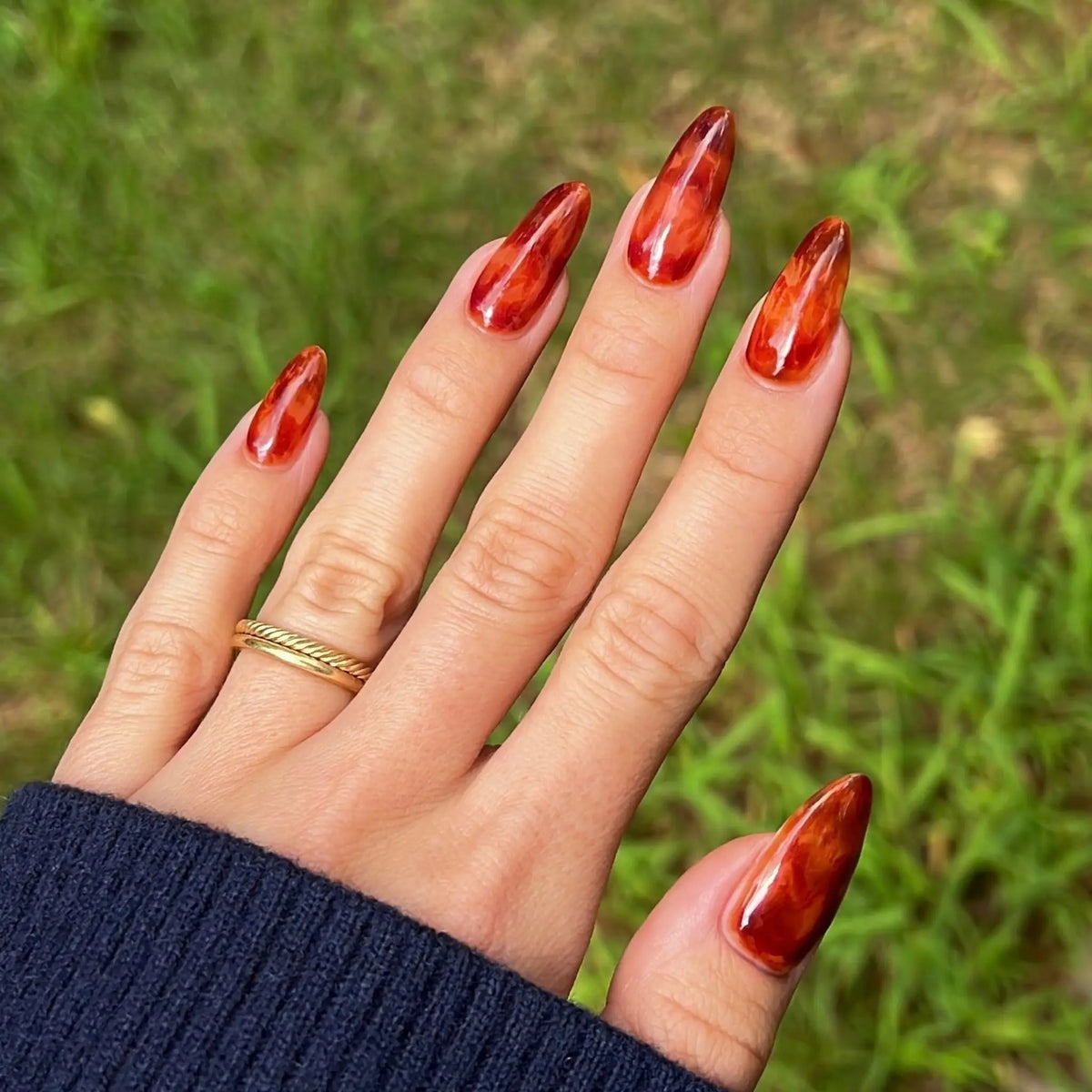 Tortoiseshell Jelly Nail Set