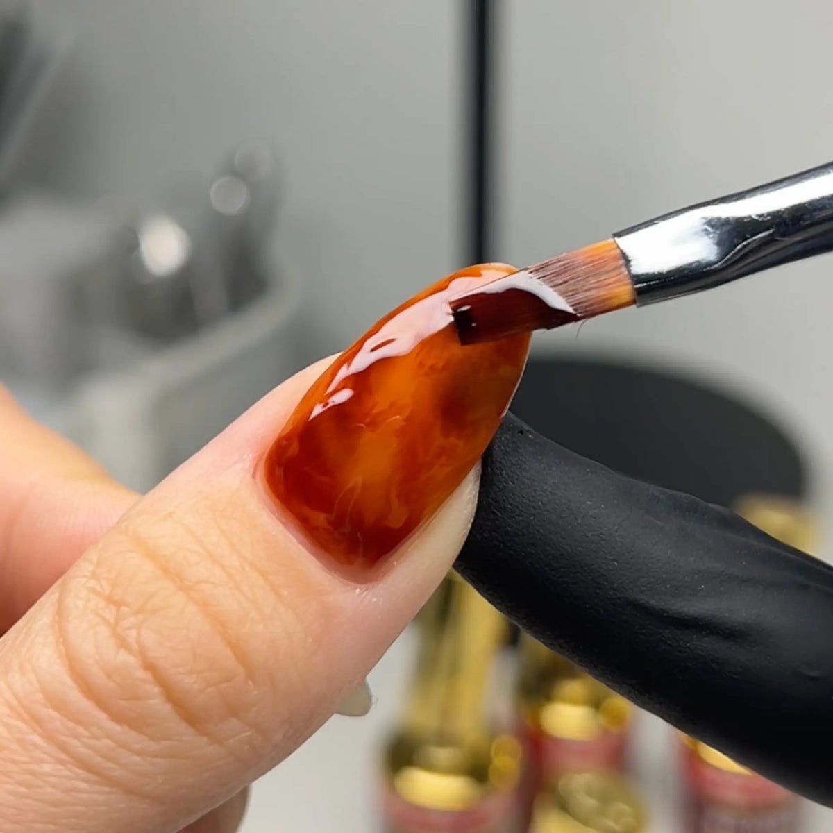 Tortoiseshell Jelly Nail Set