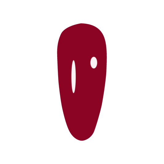 Round swatch of DC Jelly Sangria showing a deep berry red color