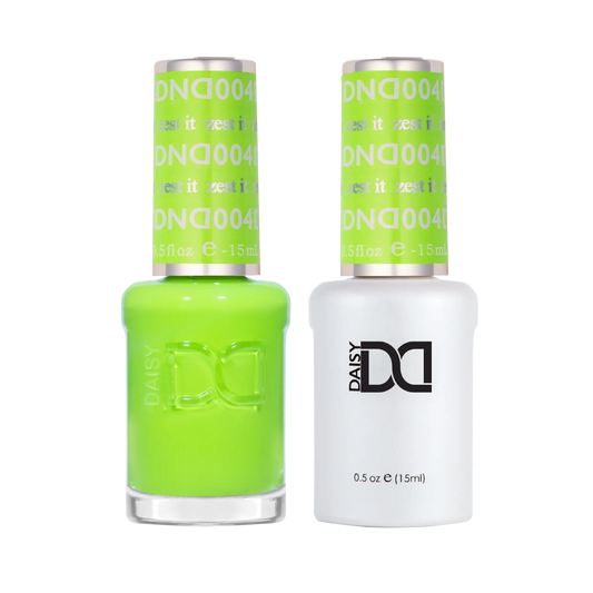 DND Yes Chef #004 Zest It gel and lacquer duo bottles in green