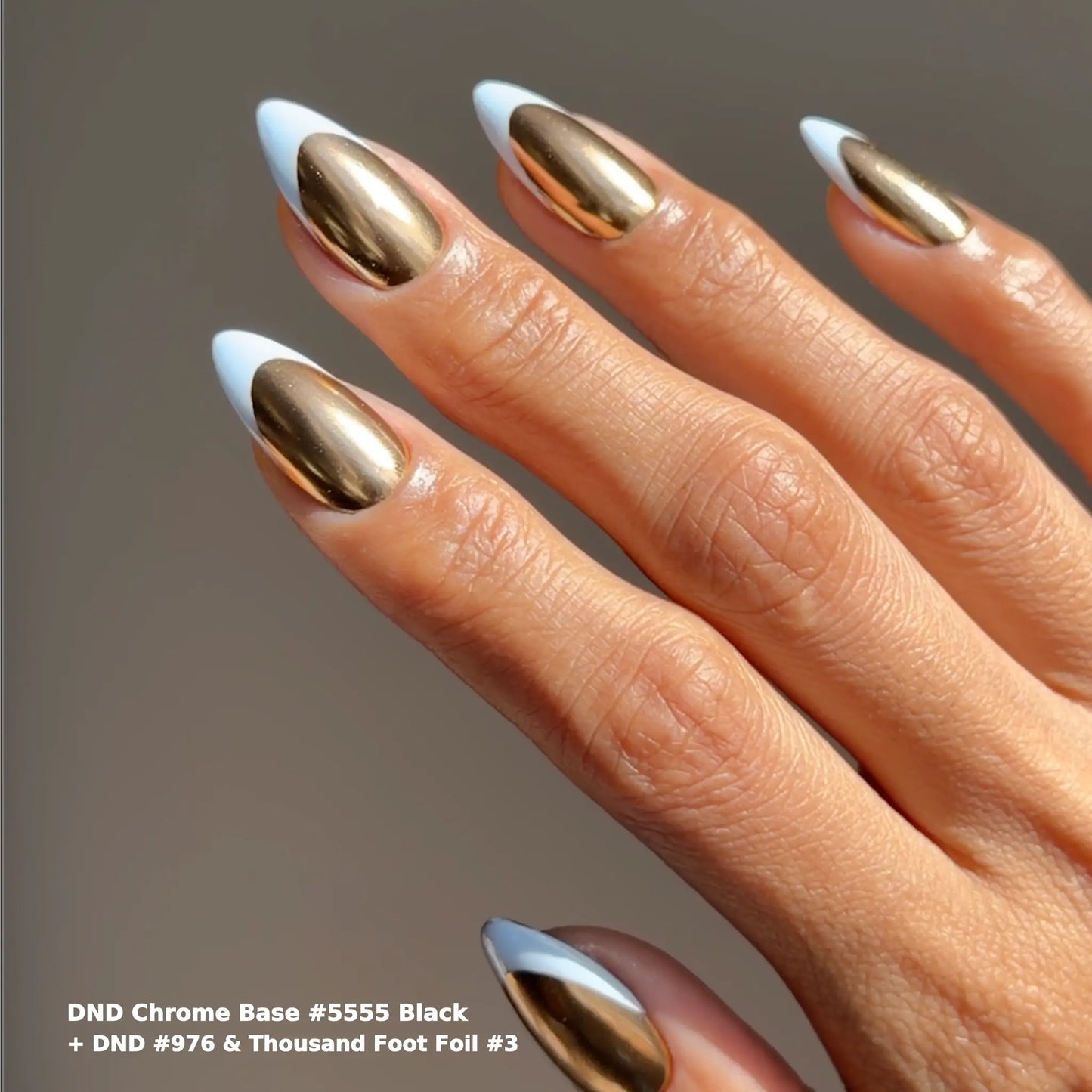 DND Chrome Base Gel #5555 - Black