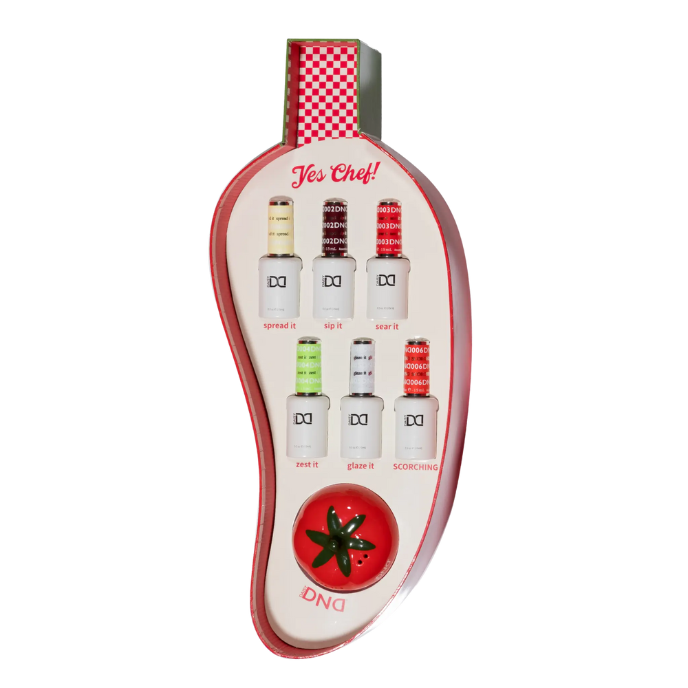 Hand with red nails Yes Chef graphic
