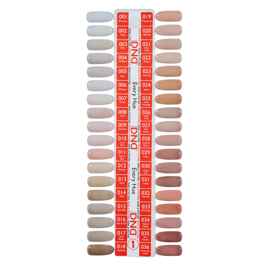 DND HEMA/TPO Free Every Hue Collection Swatch — Single — 1