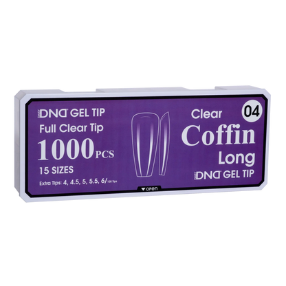 DND Soft Gel Tips - Coffin Long #04