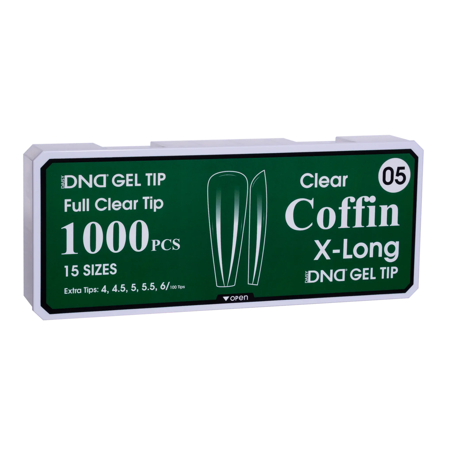 DND Soft Gel Tips - Coffin X-Long #05