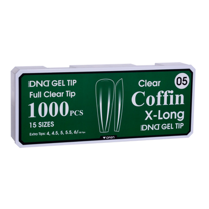 DND Soft Gel Tips - Coffin X-Long #05