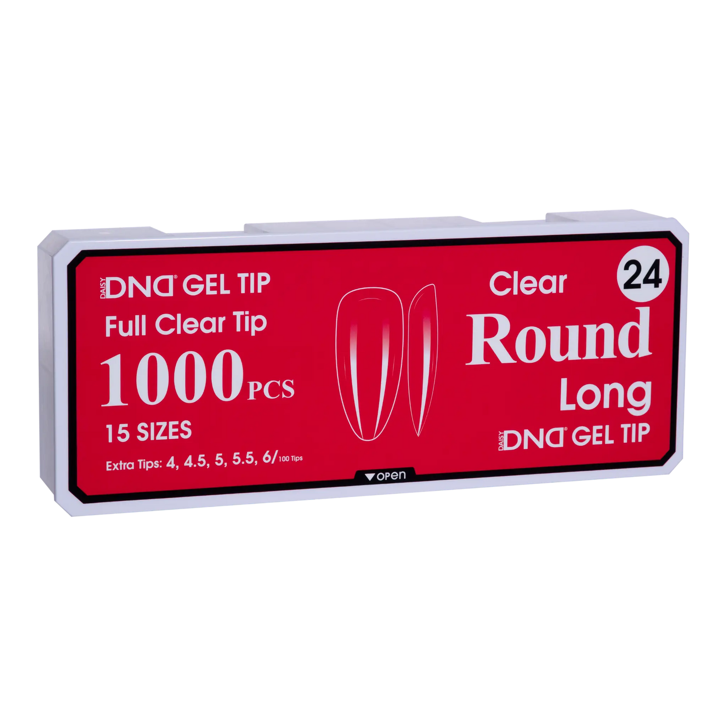 DND Soft Gel Tips - Round Long #24