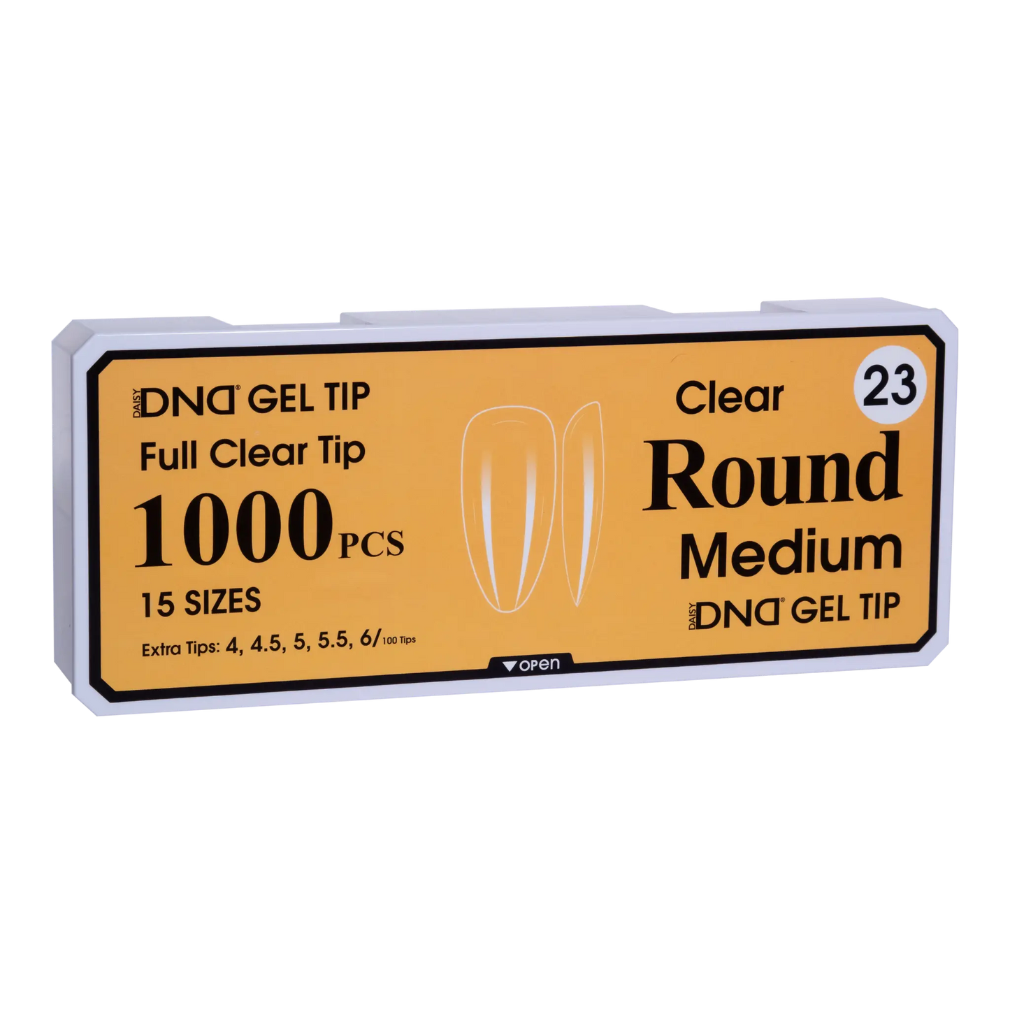 DND Soft Gel Tips - Round Medium #23