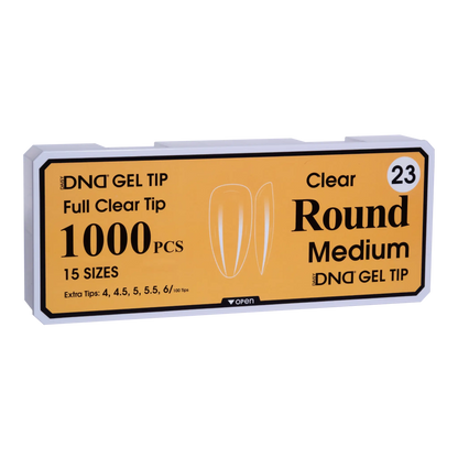 DND Soft Gel Tips - Round Medium #23