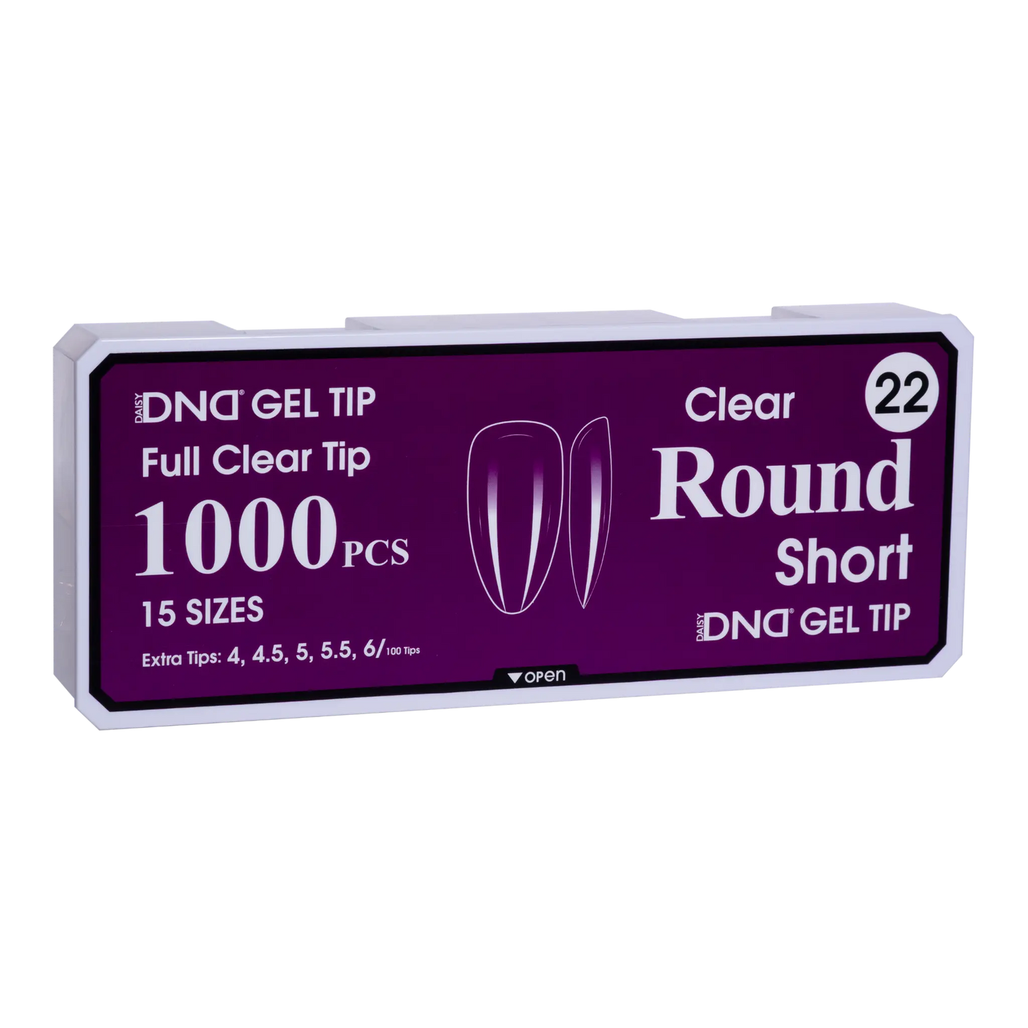 DND Soft Gel Tips - Round Short #22