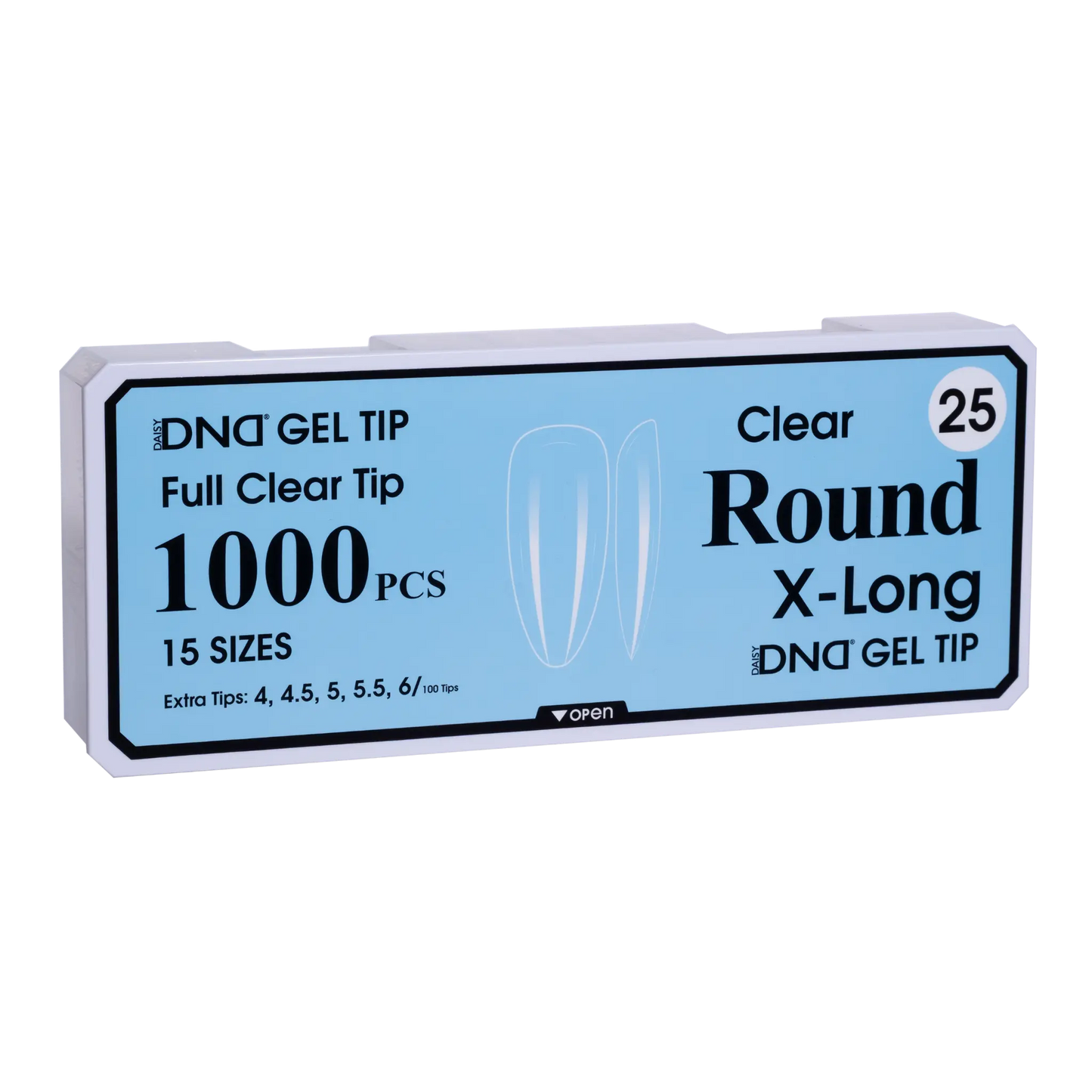 DND Soft Gel Tips - Round X-Long #25