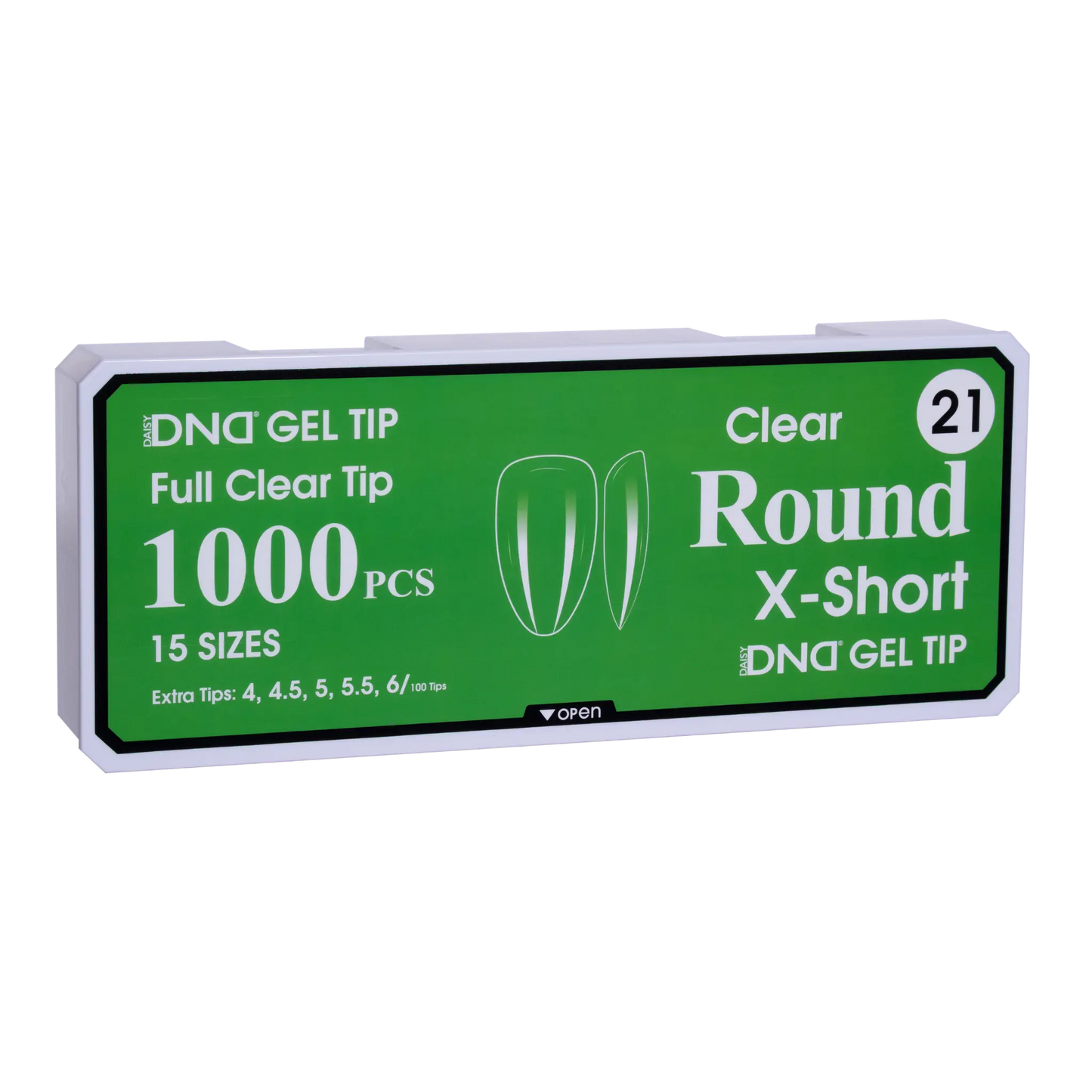 DND Soft Gel Tips - Round X-Short #21