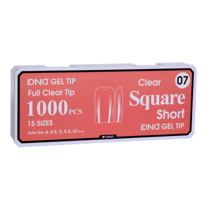 DND Soft Gel Tips - Square Short #07