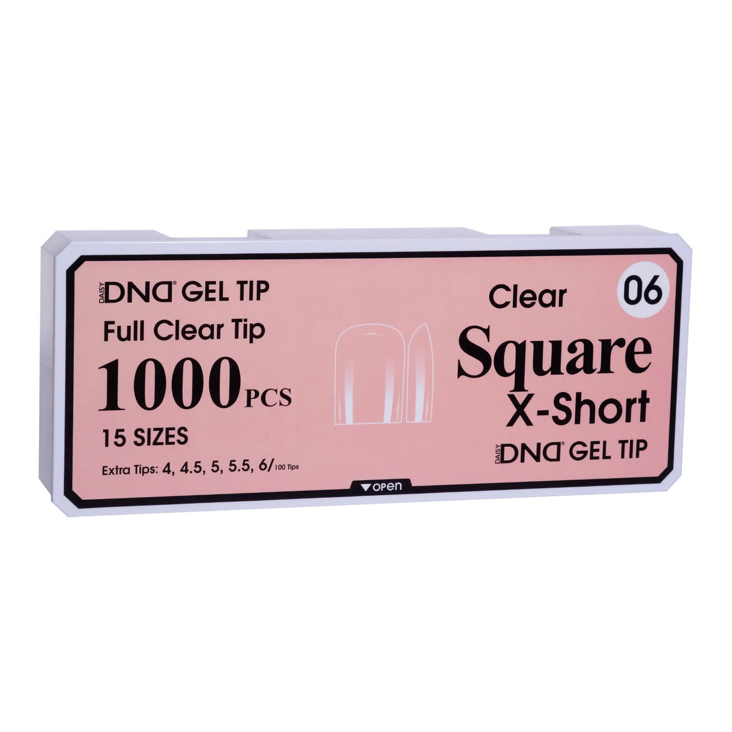 DND Soft Gel Tips - Square X-Short #06