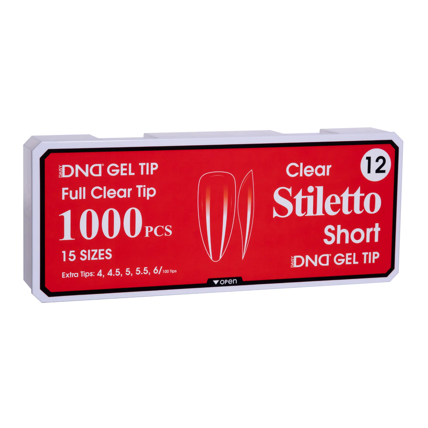 DND Soft Gel Tips - Stiletto Short #12