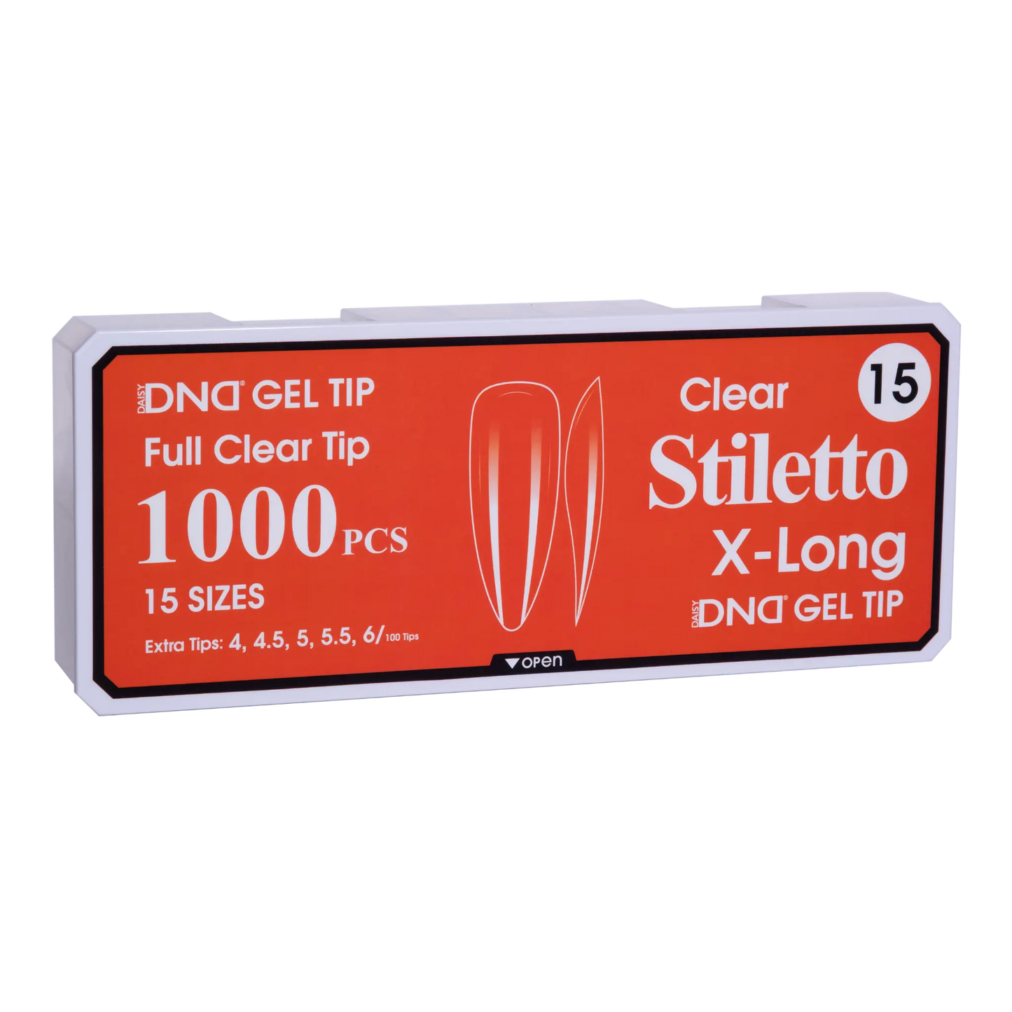 DND Soft Gel Tips - Stiletto X-Long #15