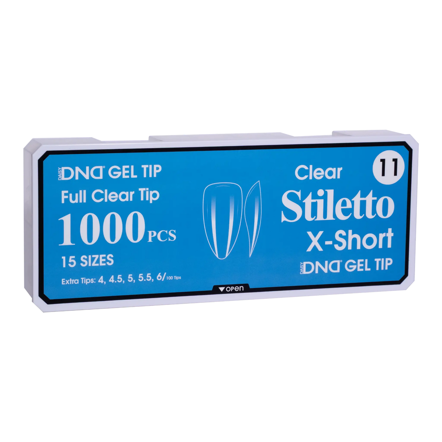 DND Soft Gel Tips - Stiletto X-Short #11
