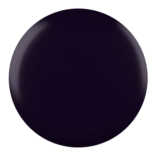 Dot swatch of DND #001 Inky Point gel polish in deep purple-gray