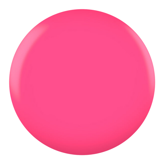 Dot swatch of DND #016 Darken Rose gel polish in vivid pink
