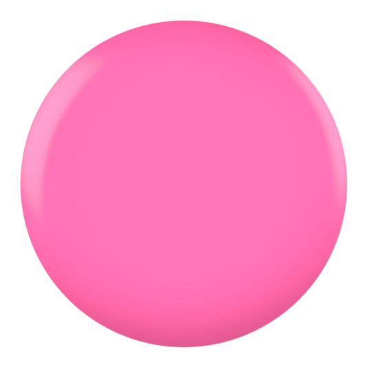 Dot swatch of DND #018 Violet Pink gel polish in vivid pink
