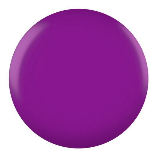 Dot swatch of DND #024 Purple Flower gel polish in vivid purple