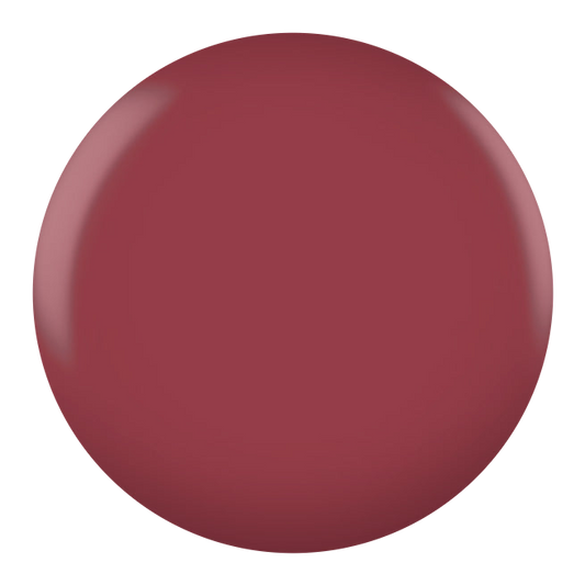 Dot swatch of DND #041 Light Mahogany gel polish in dusty rose-plum