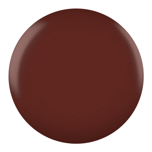 Dot swatch of DND #051 Light Macore gel polish in dusty rose-brown