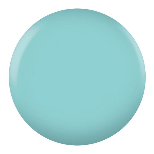 Dot swatch of DND gel polish in pale aqua-turquoise