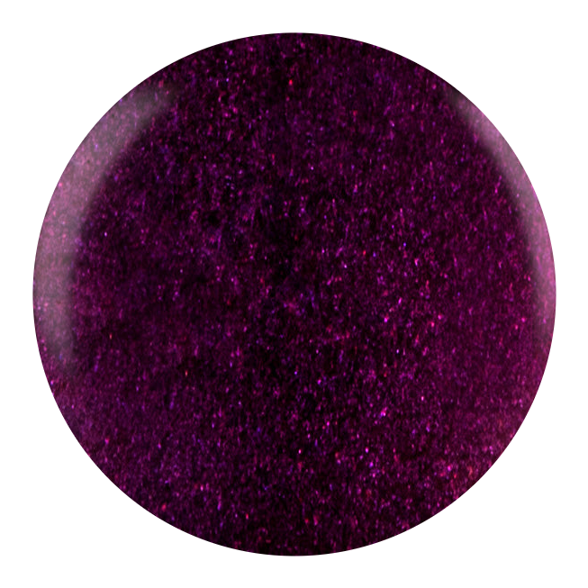Dot swatch of DND #702 Astral Blast gel polish in deep plum