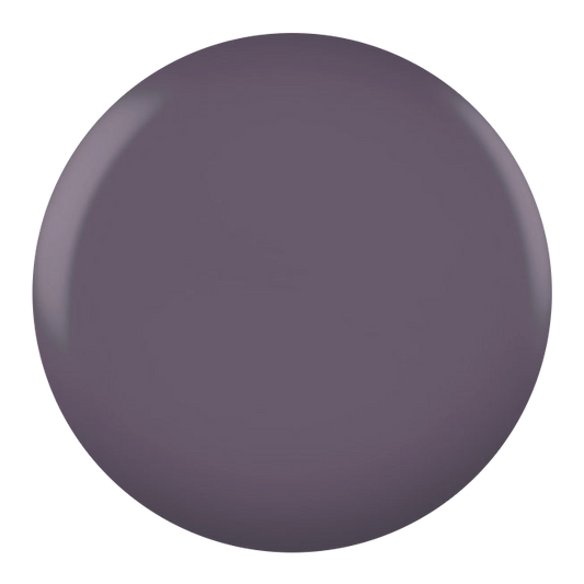Dot swatch of DND #044 London Bridge gel polish in deep purple-mauve