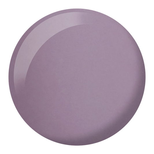 Dot swatch of DND #045 Pepperwood gel polish in dusty mauve-purple