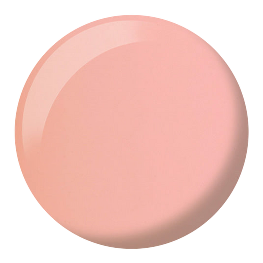 Dot swatch of DND #725 Sugar Crush gel polish in peach coral
