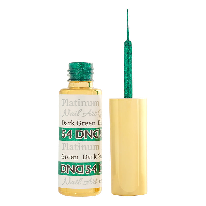 DND54 - Platinum Dark Green Gel Art Liner – DND Gel